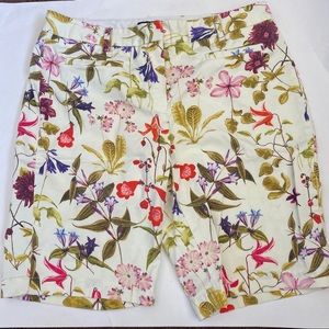 Lands End Floral Shorts Size 6